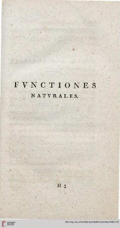 Functiones naturales