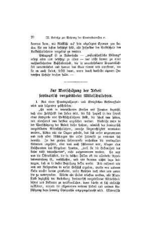 Zur Wertschätzung der Arbeit seminarisch vorgebildeter Mittelschullehrer