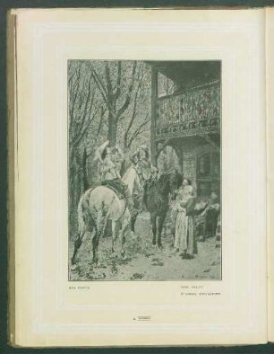 "Une halte" d'après Meissonier.