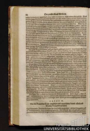 Caput IV. Wie die Raggeten-Sätze anzusetzen und zuzurichten / damit allerhand Sorten Raggeten zu füllen.
