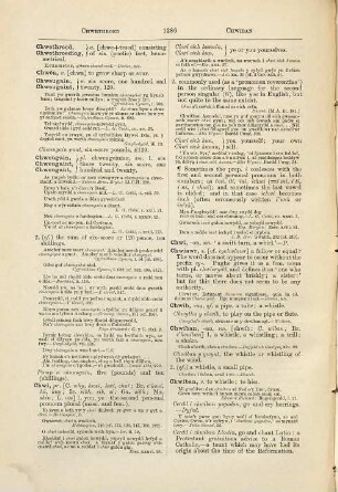 Dictionary of Welsh Language : By the Rev. D. Silvan Evans. Geiriadur Cymraeg. Gány Parch D. Silvan Evans, 4