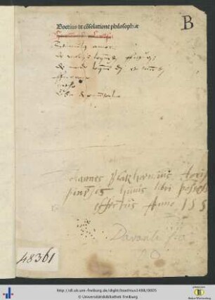 Boetius de cōsolatione philosophiae