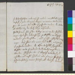 Brief von Sachsen-Weimar und Eisenach, Friedrich Ferdinand Konstantin Prinz von an Goethe, Johann Wolfgang von