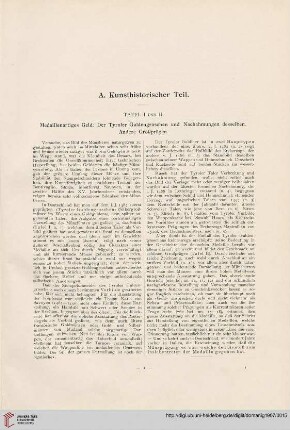 A. Kunsthistorischer Teil