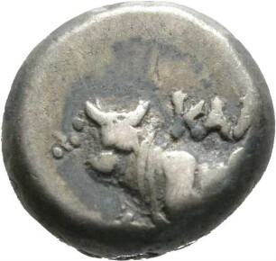 Münze, 1/2 Drachme (Hemidrachme), 4. Jhd. v. Chr.