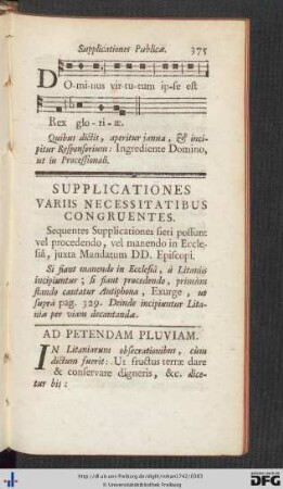 Supplicationes Variis Necessitatibus Congruentes.