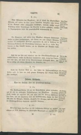 Zehnter Abschnitt. Von der Aufsicht über die Handlungs-Policey.