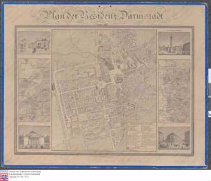 Plan von Darmstadt
