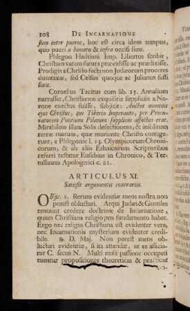 108-119, Articulus XI