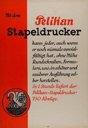 Pelikan Stapeldrucker