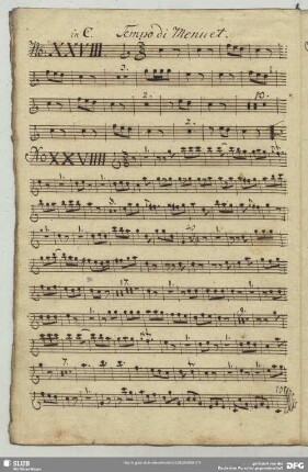 28. Anonymus, Menuette, C-Dur