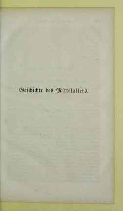 Geschichte des Mittelalters