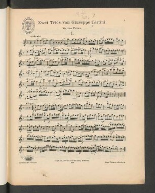 Violino Primo.