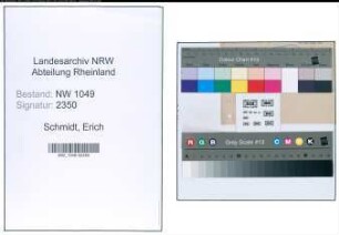 Entnazifizierung Erich Schmidt , geb. 00.00.0000 ()