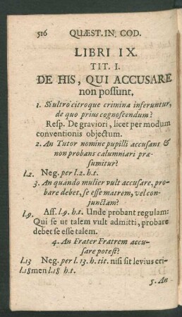 Libri IX. Tit. I. - LI.