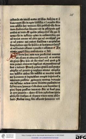 De nimia concupiscentia ambitionis, capitulum lvii.