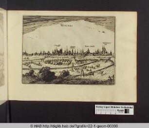 Ansicht der Stadt Worms