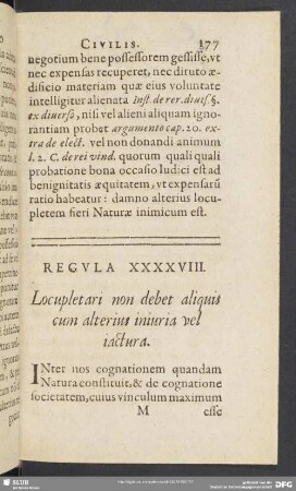 Regula XXXXVIII. Locupleari non debet aliquis cum alterius iniuria vel iactura