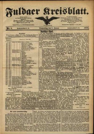 Ausgabe vom Donnerstag, den 05. Januar 1905.