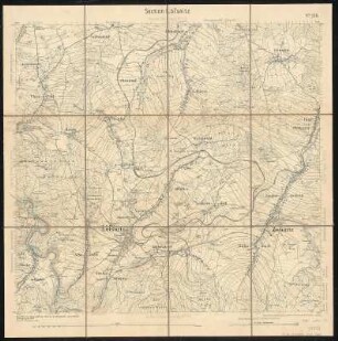 Äquidistantenkarte 126 : Section Lößnitz, 1890 : Section Lößnitz. - 1:25000. - Leipzig: Giesecke & Devrient, 1890. - 1 Kt.