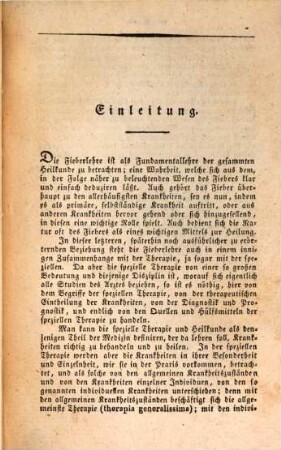 Handbuch der praktischen Arzneiwissenschaft oder der speziellen Pathologie und Therapie, 2. Handbuch der Fieberlehre