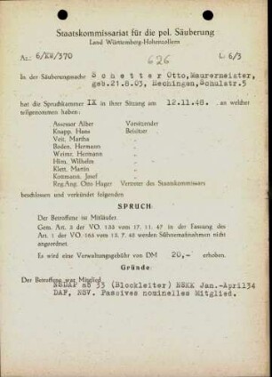 Schetter, Otto