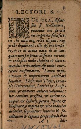 Aulicus Politicus : Diversis Regulis, Praeceptis; Sive, Ut Ictus Iauolenus loquitur, Definitionibus selectis, videl. CCCLXII, Antiquorum & Neotericorum prudentiae Civilis Doctorum instructus