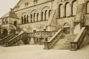 Goslar, Kaiserhaus der Kaiserpfalz, Treppenaufgang