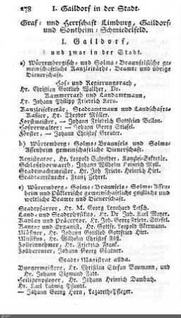 Beamte in Limpurg, Gaildorf, Sontheim, Schmiedelfeld
