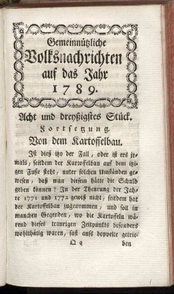 Acht und dreyßigstes Stück