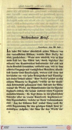 Sechszehnter Brief