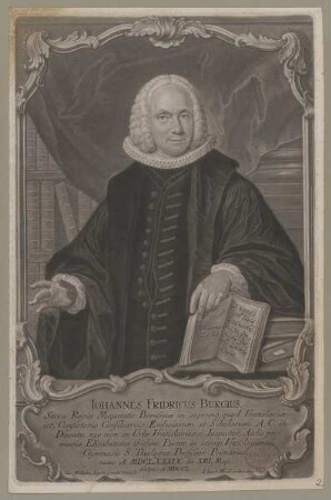 Bildnis des Iohannes Fridericus Burgius