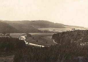 Mittelsächsisches Bergland. Wechselburg. Blick ins Muldental