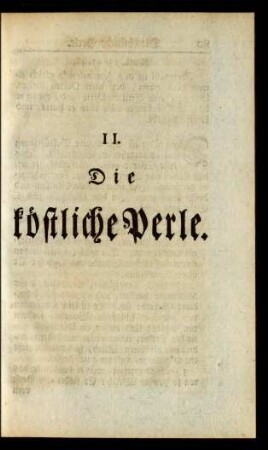 II. Die köstliche Perle