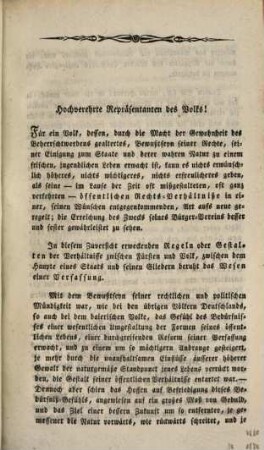 Rede zur Feier des ersten Jahrtags der Einführung der Verfassung des Baierischen Staats : gehalten am Abend des 26. Mai 1819 in der Stände-Versammlung