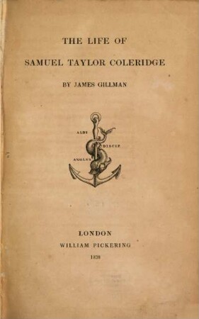The Life of Samuel Taylor Coleridge