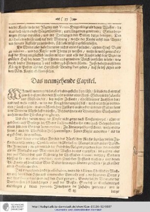 Das neunzehende Capitel