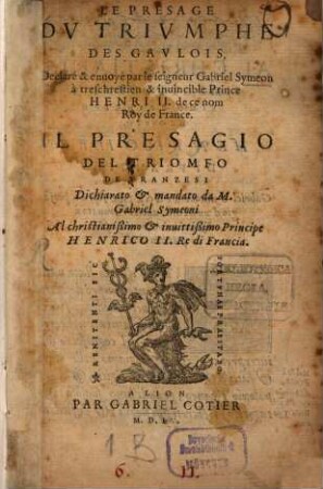 Le présage du triomphe des Gaulois