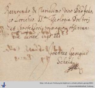 [Provenienz]: Scheid, Johann Georg