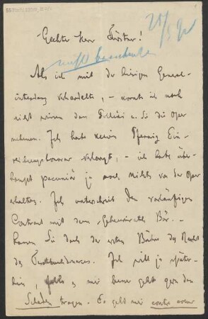 Brief an Adolph Fürstner : 25.05.1892