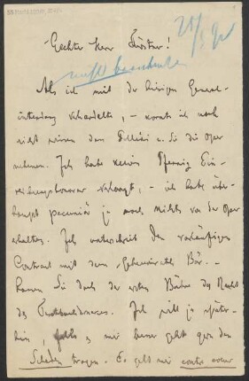 Brief an Adolph Fürstner : 25.05.1892