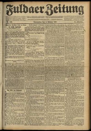 Ausgabe vom Donnerstag, den 04. Oktober 1917.