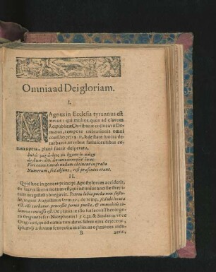 Omnia ad Dei gloriam. I. - CLVI.