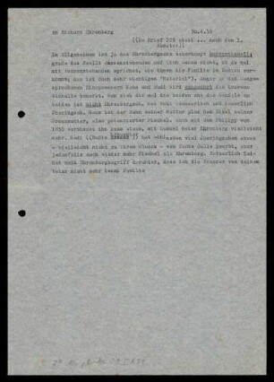 Brief von Franz Rosenzweig an Richard Ehrenberg