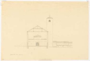 Kirche: Schnitt M 1:100