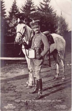 Fürst Adolf von Schaumburg-Lippe im Felde