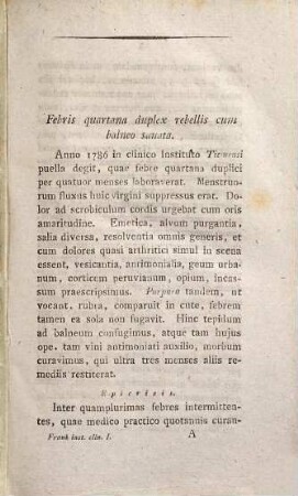 Interpretationes clinicae observationum selectarum, 1 : cum VII tab.