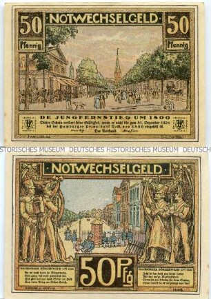 Hamburg, 50 Pfennig des Vereins Hamburger Gastwirte