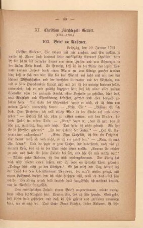 XI. Christian Fürchtegott Gellert