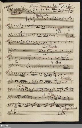640. Quartetto: La mia Sandrina è bella / Boroni, A.